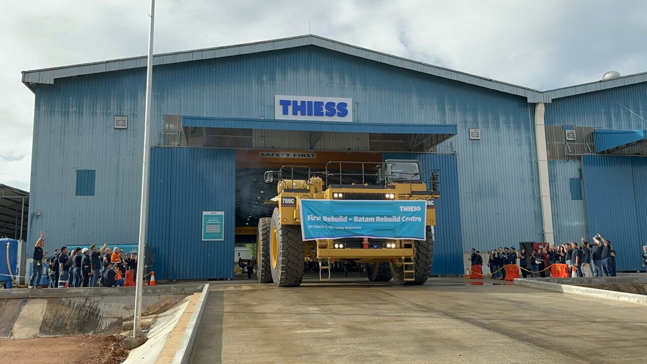 First zero-hour rebuilt truck rolls out of Thiess Rebuild Centre, Batam